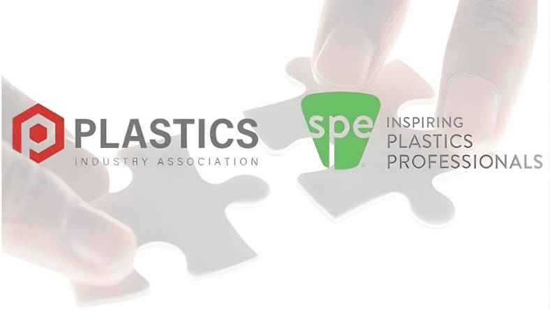 Logos of the Plastics Industry Association and Society of Plastics Engineers
