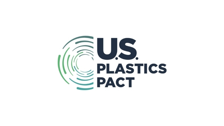 US Plastics Pact logo with circular design mark
